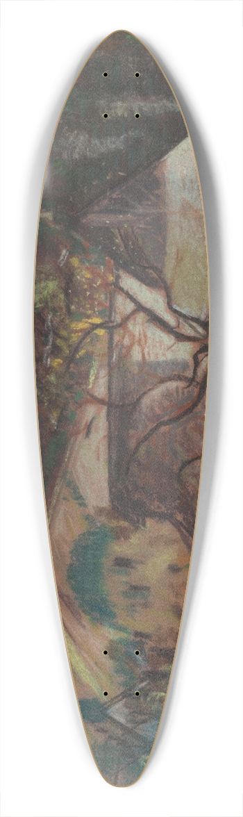 Arnold Peter Weisz-Kubnan - Lonely House 39.3 inch art pintail longboard deck