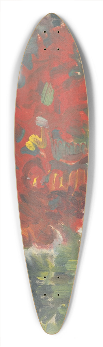 Arnold Peter Weisz-Kubnan - Reclining Nude in a Garden 39.3 inch art pintail longboard deck