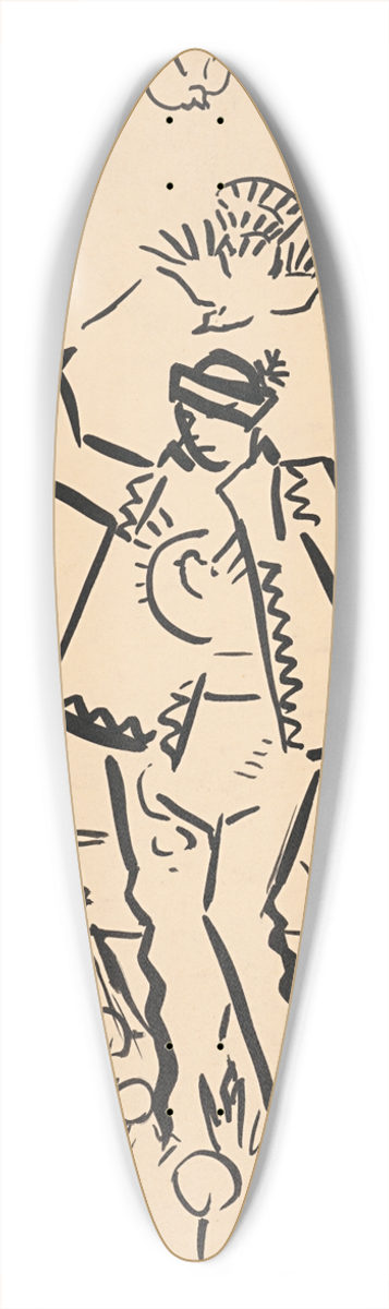 Arnold Peter Weisz-Kubnan - tdia k Radosti 39.3 inch art pintail longboard deck