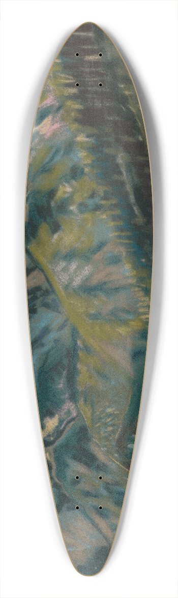Arnold Peter Weisz-Kubnan - The Rohe Mountains 39.3 inch art pintail longboard deck
