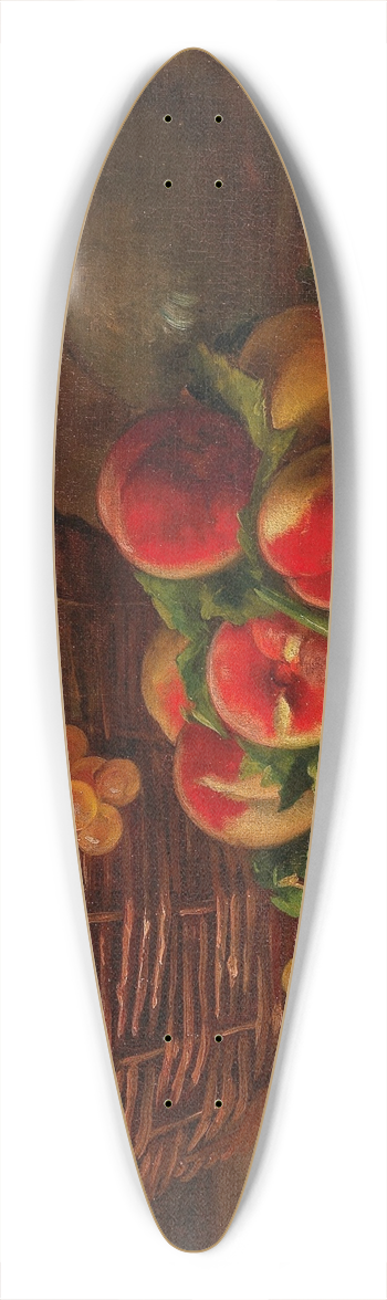 Arthur-Alfred Brunel de Neuville - Fruit Still Life with Peaches and Grapes 39.3 inch art pintail longboard deck