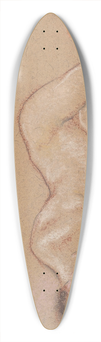 Arthur Bowen Davies - Reclining Female Nude with Hand under her Chin 39.3 inch art pintail longboard deck
