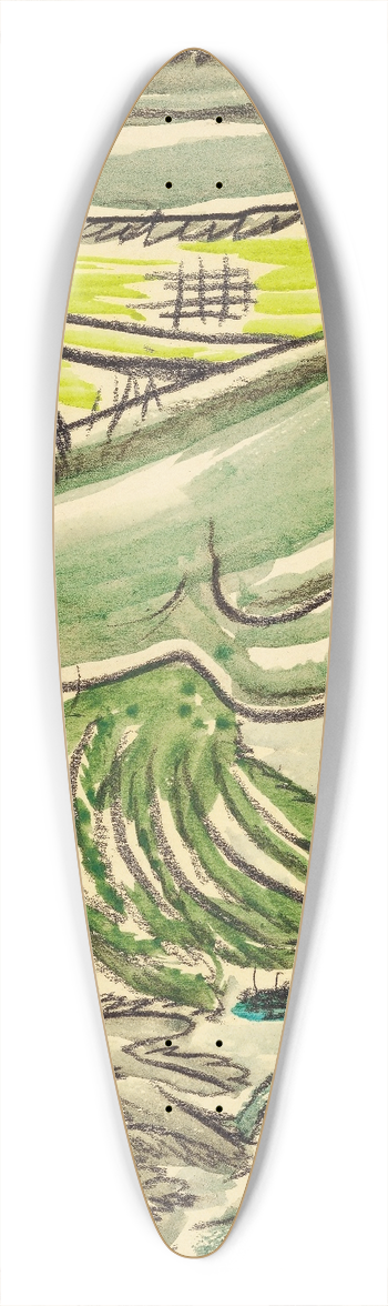 Arthur Dove - Study for Dancing Tree 39.3 inch art pintail longboard deck