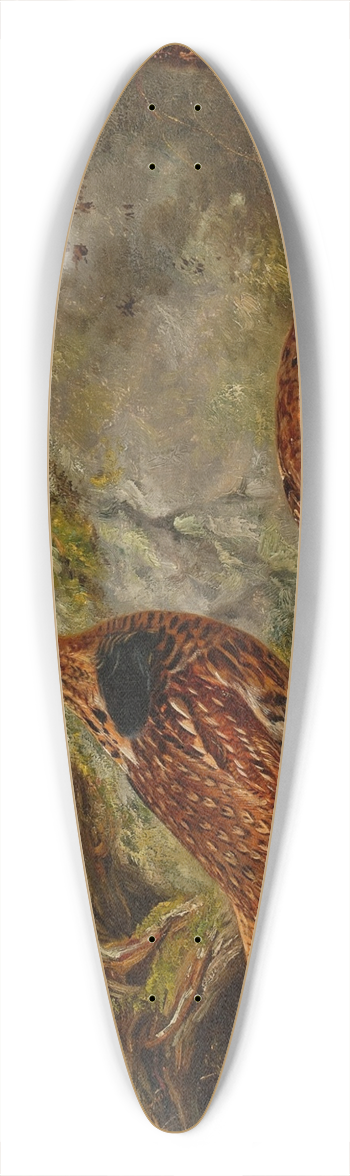 Arthur Fitzwilliam Tait - Ruffed Grouse 39.3 inch art pintail longboard deck