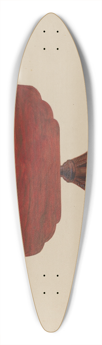 Arthur Johnson - Table Pedestal 39.3 inch art pintail longboard deck