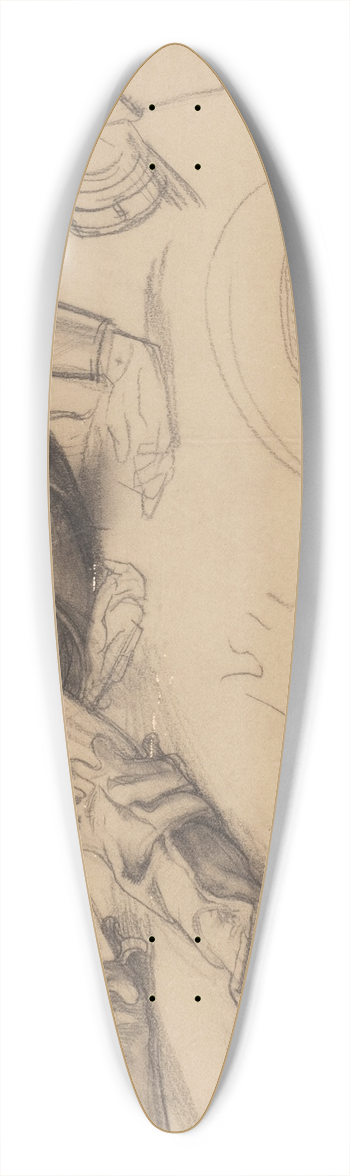 Arthur Kampf - Figure Studies 39.3 inch art pintail longboard deck