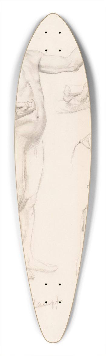 Arthur Kampf - Figure Studies 39.3 inch art pintail longboard deck