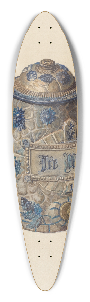 Arthur Mathews - Water Jug 39.3 inch art pintail longboard deck