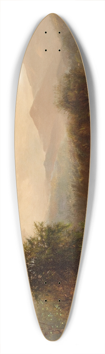 Arthur Parton - Berkshire Landscape 39.3 inch art pintail longboard deck