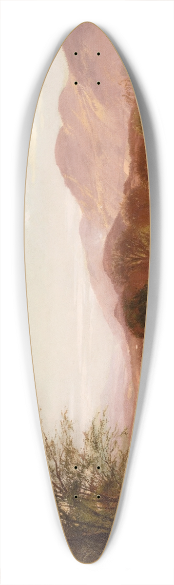 Arthur Parton - Berkshire Landscape 39.3 inch art pintail longboard deck