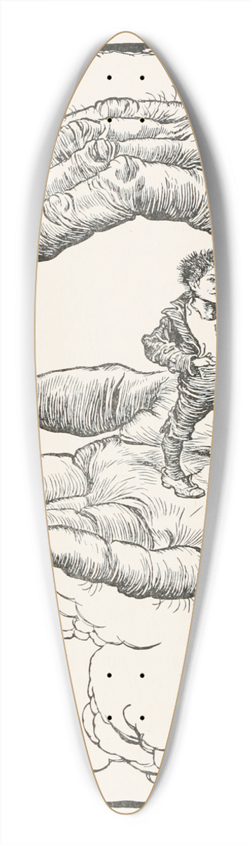 Arthur Rackham - Tom Thumb 39.3 inch art pintail longboard deck