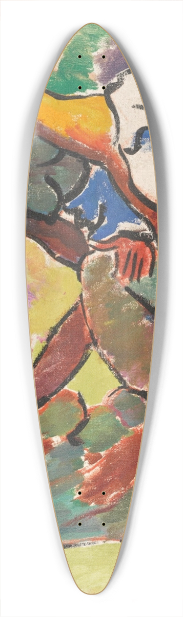 Arthur Segal - Badende (Bathers) 39.3 inch art pintail longboard deck