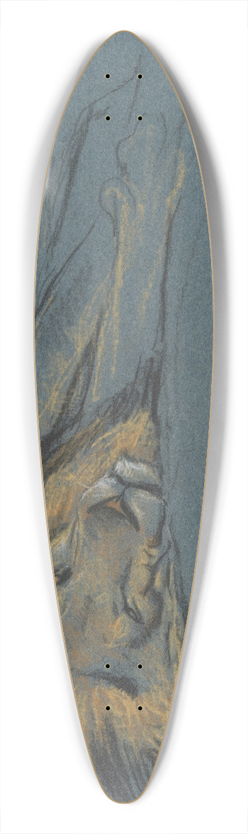 Arthur Wardle - A sleeping lion 39.3 inch art pintail longboard deck