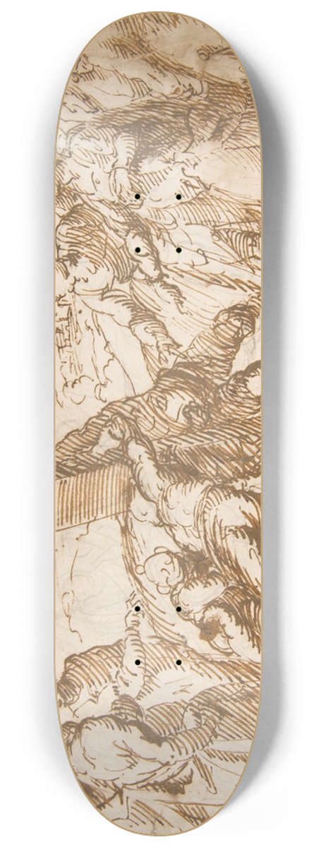Bernardo Strozzi - The Discovery of the True Cross 8.25 inch art skate deck