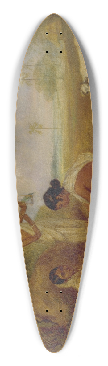 Arthur William Devis - Grinding Corn 39.3 inch art pintail longboard deck