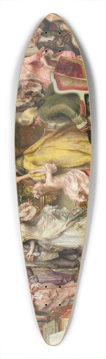 Arturo Ricci - Lattesa 39.3 inch art pintail longboard deck