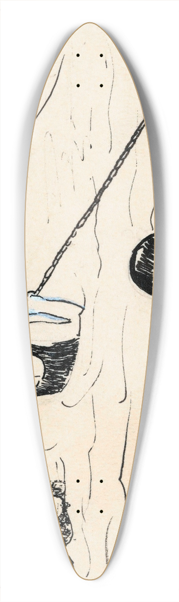 A. Tinbergen - Kinderen in een zwembad 39.3 inch art pintail longboard deck