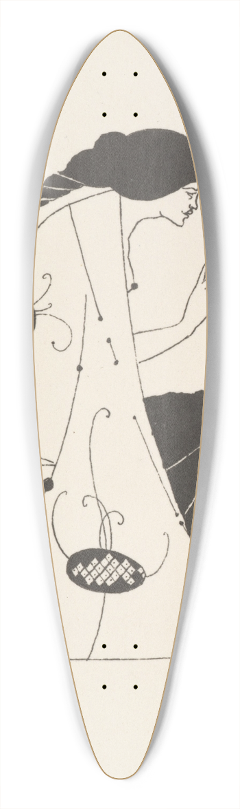 Aubrey Vincent Beardsley - Grotesques by Aubrey Beardsley 3 39.3 inch art pintail longboard deck