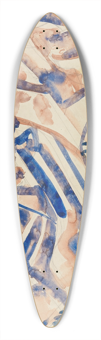 August Babberger - Berglandschaft 39.3 inch art pintail longboard deck