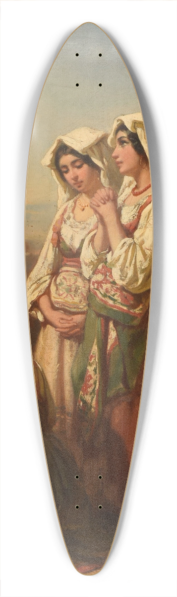 Auguste Delacroix - Prire  la Madone 39.3 inch art pintail longboard deck