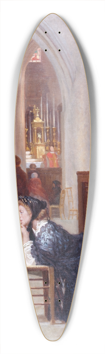 Auguste Dutuit - La prire 39.3 inch art pintail longboard deck