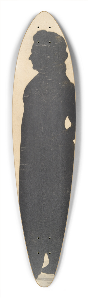 Auguste Edouart - Silhouette of Major Thomas WheelerWilliams 39.3 inch art pintail longboard deck