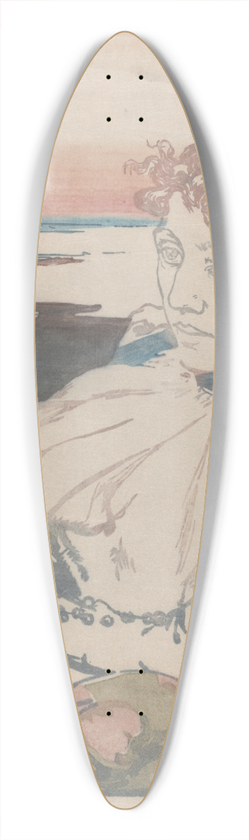 Auguste Louis Lepre - Convalescent, Mme Lepre 39.3 inch art pintail longboard deck