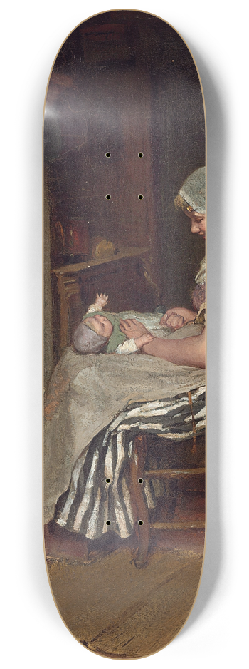 Bernardus Johannes Blommers - A Tender Moment 8.25 inch art skate deck