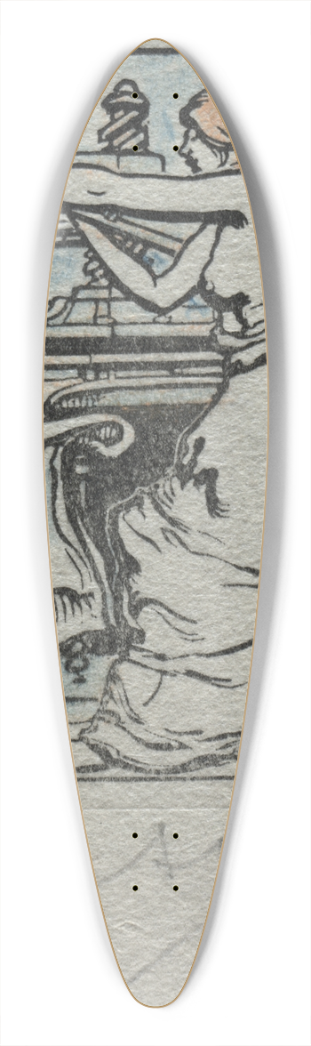 Auguste Louis Lepre - Mar 3, 2006 The Printer 39.3 inch art pintail longboard deck