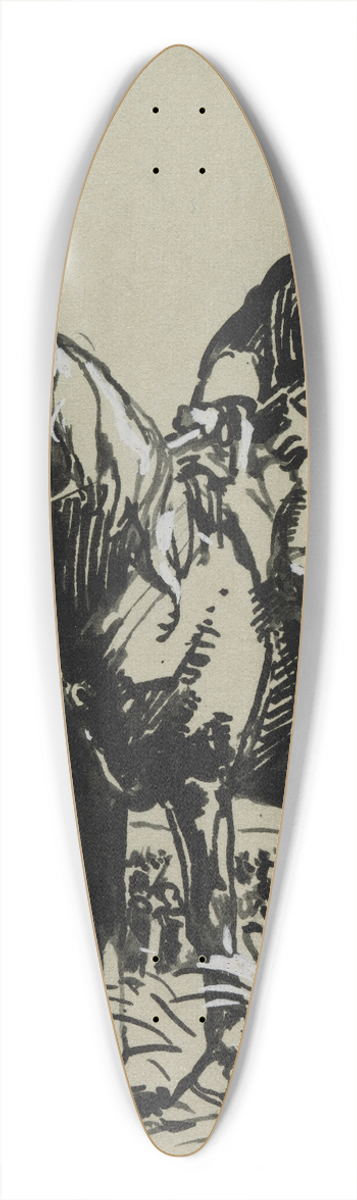 Auguste Louis Lepre - Officier de Cosaques 39.3 inch art pintail longboard deck