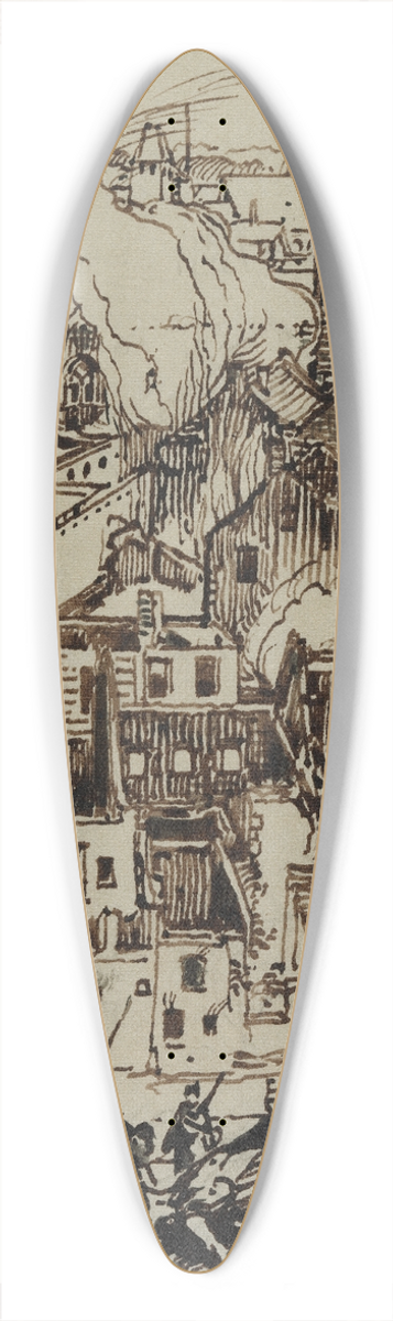 Auguste Louis Lepre - Termonde 39.3 inch art pintail longboard deck