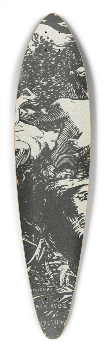 Auguste Louis Lepre - The Centaur 39.3 inch art pintail longboard deck