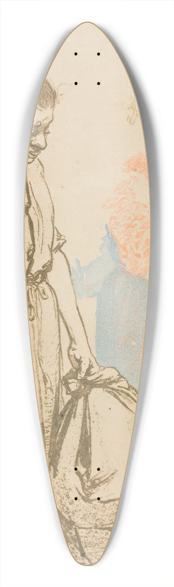 Auguste Louis Lepre - Washerwomen (Les Laveuses) 39.3 inch art pintail longboard deck