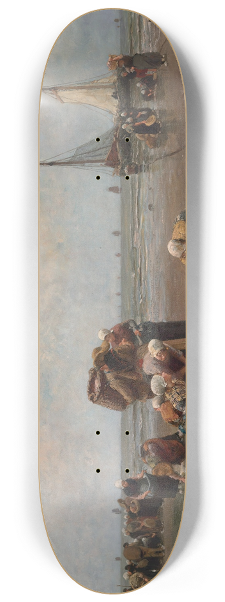 Bernardus Johannes Blommers - The Return Of The Fishing Fleet 8.25 inch art skate deck