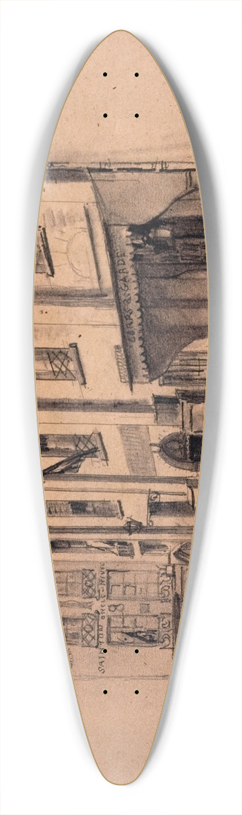 Auguste-Sbastien Bnard - Ancien htel du Chevalier du Guet (mairie du 4me arrondissement), rue Jean Lantier. 39.3 inch art pintail longboard deck
