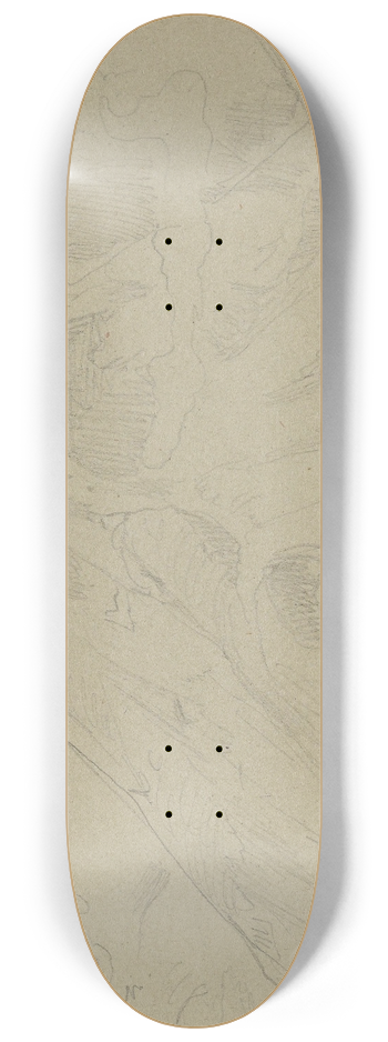 Adolph Tidemand - Englafjell og Ulvanosa sett fra Terya 8.25 inch art skate deck