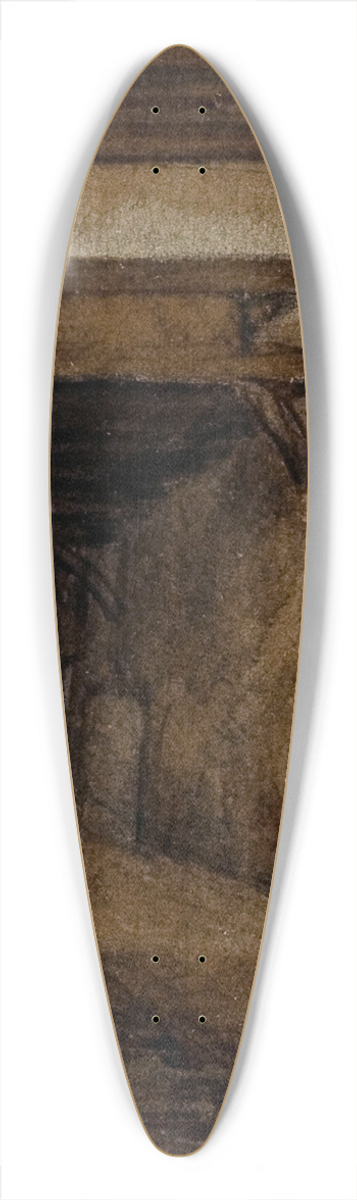 Auguste-Sbastien Bnard - Passage Saint Jean de Latran. 39.3 inch art pintail longboard deck