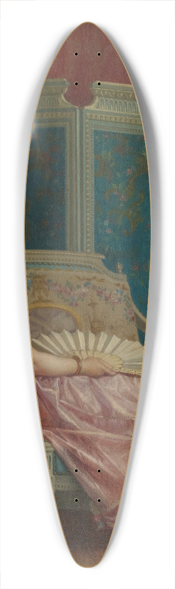 Auguste Toulmouche - Idle Thoughts 39.3 inch art pintail longboard deck
