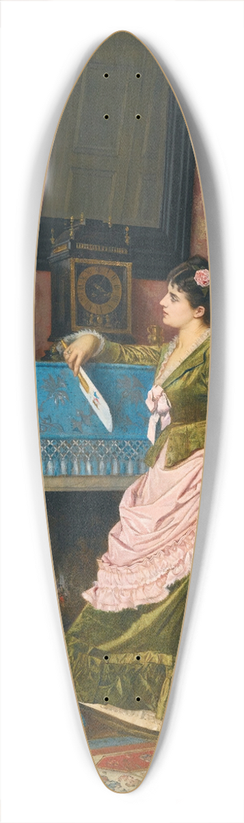 Auguste Toulmouche - La Lettre Damour 39.3 inch art pintail longboard deck