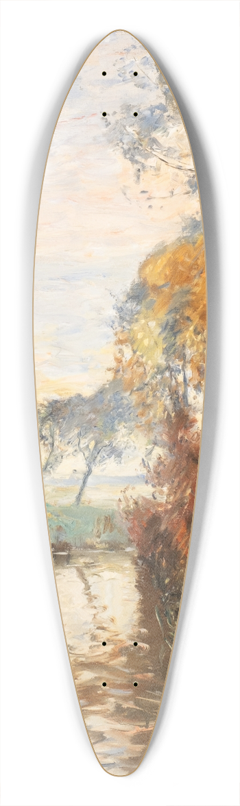 August Jernberg - Autumn landscape 39.3 inch art pintail longboard deck