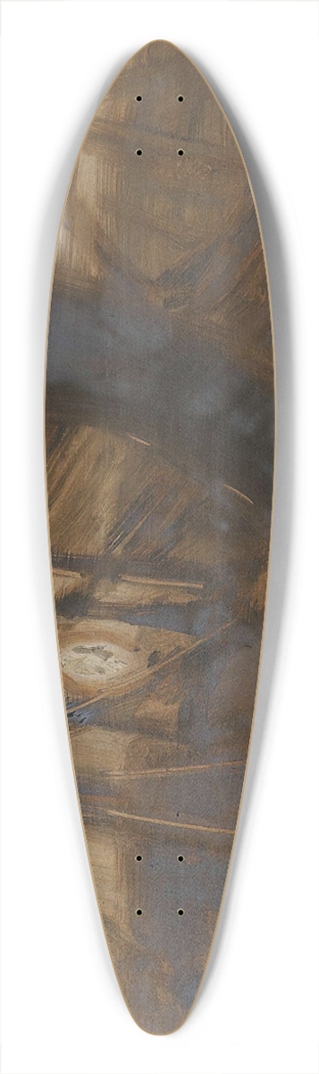 August Jerndorff - Wohnvognen 39.3 inch art pintail longboard deck