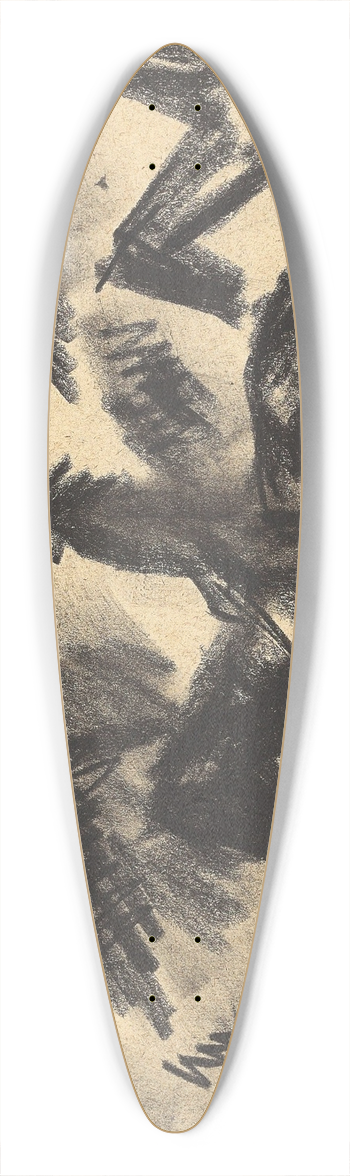 August Macke - Indianer zu Pferd 39.3 inch art pintail longboard deck