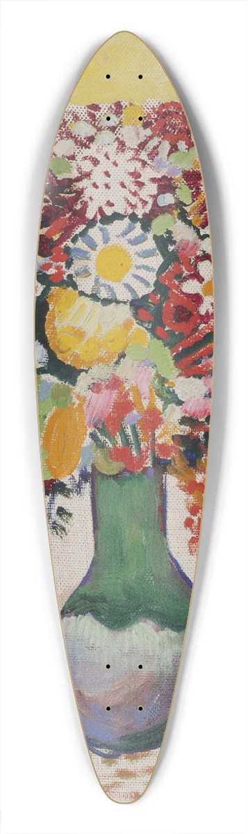August Macke - Still Life with Flowers and Three Apples 39.3 inch art pintail longboard deck