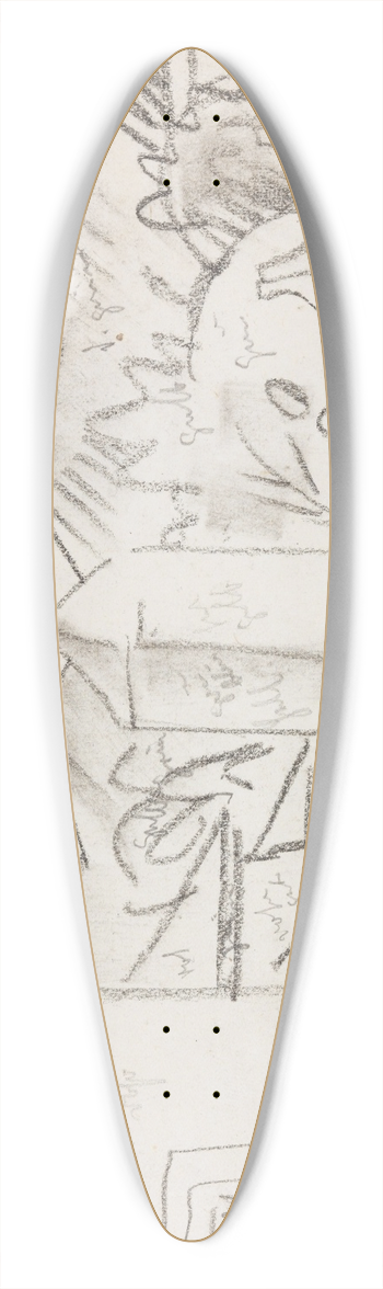 August Macke - Tunisian View 39.3 inch art pintail longboard deck