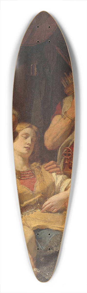 August Malmstrm - Ingeborg Receiving News of Hjalmars Death from Orvar Odd 39.3 inch art pintail longboard deck