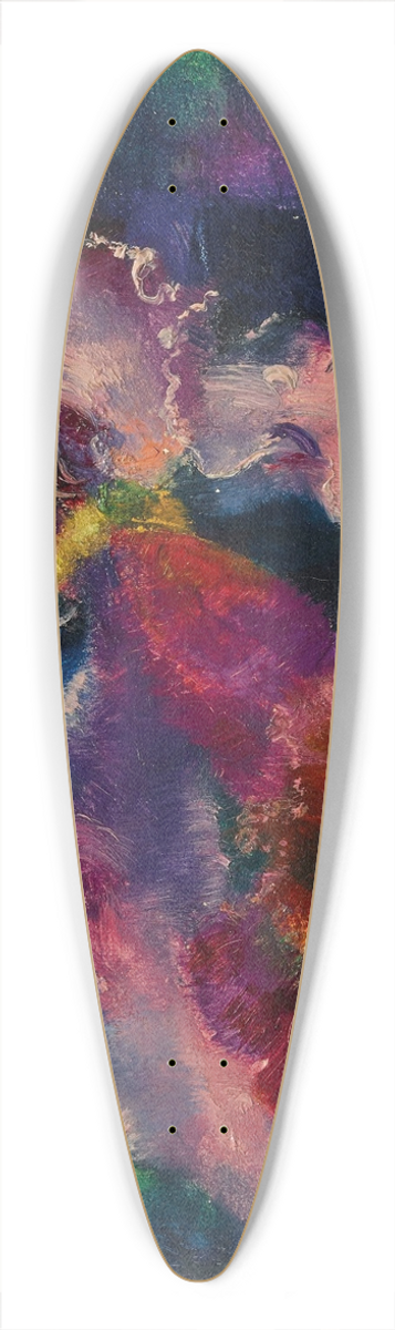 Augusto Giacometti - Orchidee auf blauem Grund 39.3 inch art pintail longboard deck