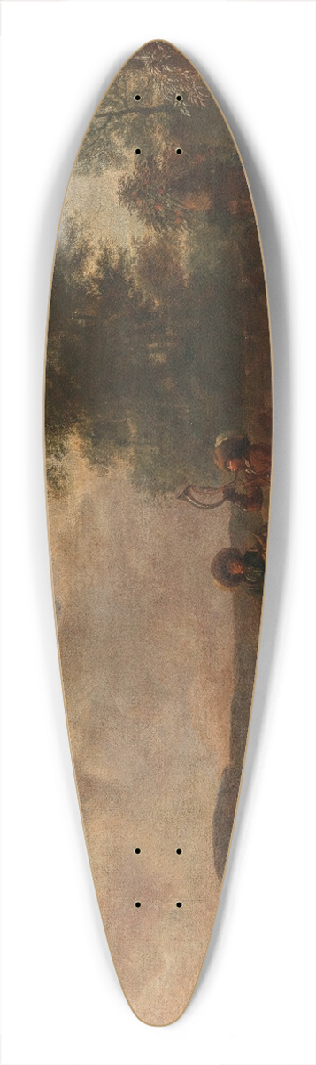 August Querfurt - The departure for the hunt 39.3 inch art pintail longboard deck