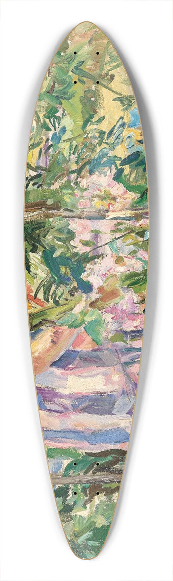August Rieger - Im Garten 39.3 inch art pintail longboard deck