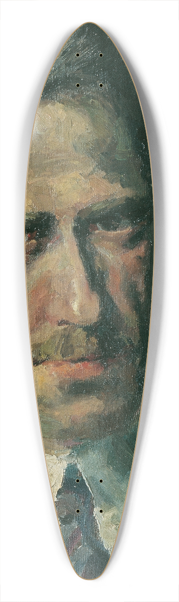 August Rieger - Selbstbildnis 39.3 inch art pintail longboard deck