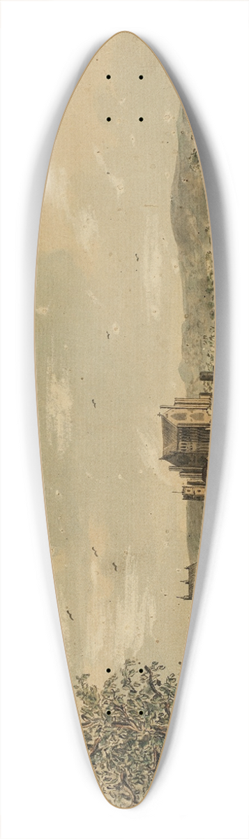 Augustus Charles Pugin - St. Jamess with the Village of Charing as It Appeared in ye Reign of Henry VIII 39.3 inch art pintail longboard deck